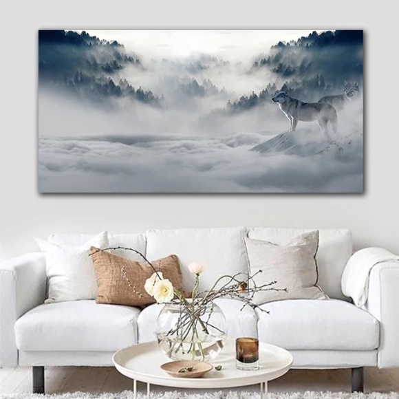 🐺 ☁️ Wolves Above the Clouds Canvas